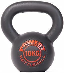 Powert Cast Iron Kettlebell|Premium Quality Powder Coated|Ergonomic Design|Great For Weight Lifting Workout & Core Strength Training& Muscle Building (C-8Kg)