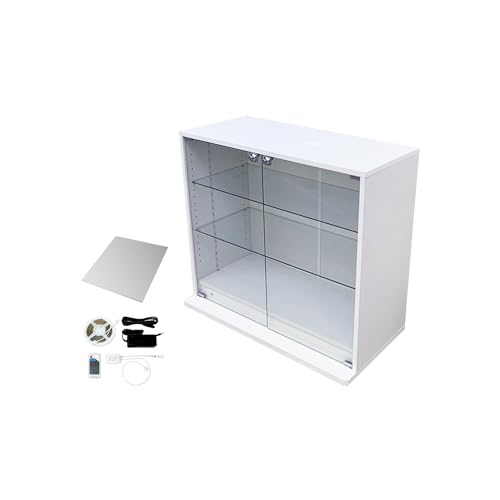 �n���Ƌ� �R���N�V�������b�N DIO �f�B�I ���C�h ��90cm ���[�^�C�v �{�� �w�ʃ~���[�ALED�t ���t �R���N�V�����P�[�X �K���X�P�[�X �f�B�X�v���C���b�N (��90cm ����81cm �z���C�g, ���s38cm�i�w�ʃ~���[+�z���C�g LED�Z�b�g�j