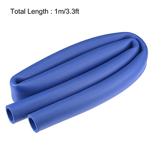 Image of uxcell Foam Tubing for Handle Grip Support, 25mm ID 35mm OD 1m Length Blue