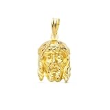 Inmaculada Romero IR Cristo de la Buena Muerte Colgante Oro 18k cabeza rostro 19mm.