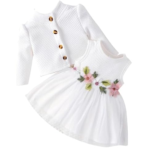 IBTOM CASTLE Baby Girls Floral Dress Set Cover