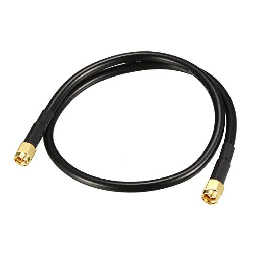 Câble coaxial SMA mâle vers SMA mâle RG58 50 Ohm rallonge antenne Wi-Fi 0,5m uxcell