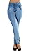 Women`s Plus/Junior Size Butt Lift Levanta Cola High Waist Skinny Jeans