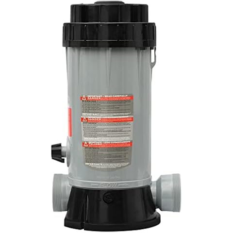CL200 Inline Chlorinator Replacement Hayward CL200 chlorinator Feeder, Inground Pool Inline Automatic Chlorinator Feeder, High-Grade ABS Material, Easy to Use (2 O-Rings) Cover