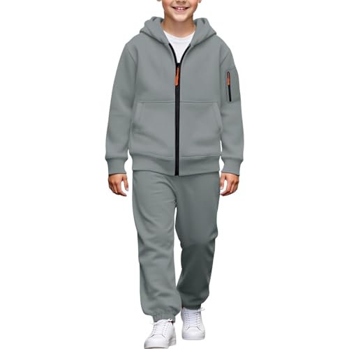 Survêtement enfant à capuche et jogging uni léger pour le sport en plein air