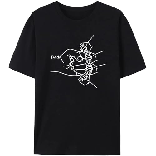Daddy Child Fist Bump T-Shirt Black XL Daddy Child Fist Bump T-Shirt Black XL