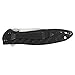 Kershaw Leek Carbon Fiber (1660CF); Pocket Knife with 3 Stonewashed CPM 154 Steel Blade, Black Carbon Fiber Handle, SpeedSafe Assisted Opening, Frame Lock, Tip Lock and Reversible Pocketclip; 2.3 OZ