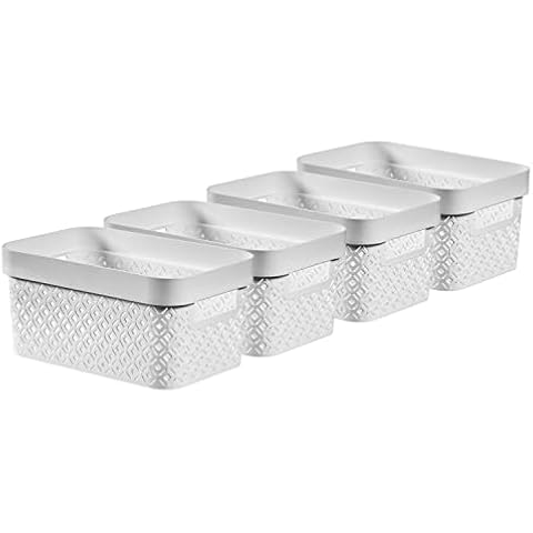 Curver Geometric Effect Storage Baskets Set Cover