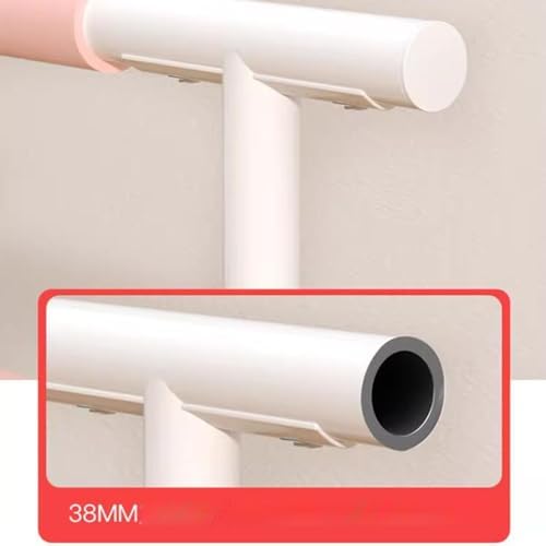 Height Adjustable Ballet Barre Yoga Rods,Free Standing Ballet Bar - Adjustable Mobile Stretch Bar Stick for Dance Studio, Exercise Equipment, Perfect for Dance and Dance Exercises,（White,1.5