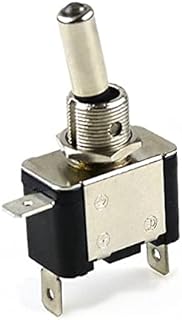 CEKGDB Interruptor de palanca LED iluminado para coche, barco, camión, con aviones de seguridad, cubierta abatible blanca, 12 V20 A, cubierta de carbono (color: interruptor blanco)