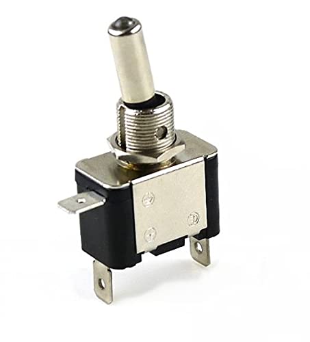 Auto Car Boat Truck Illuminated Led Toggle Switch with Safety Aircraft Flip Up Cover Guard White 12V20A Carbon Cover(White Switch)