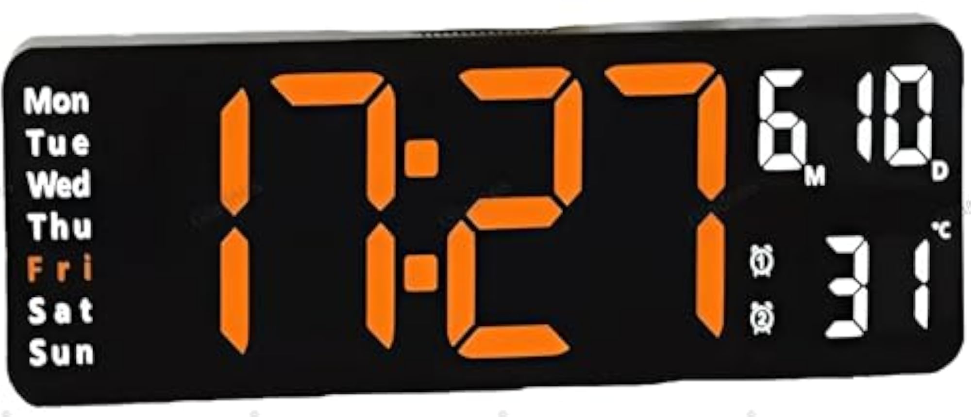 Digital Wall Clock with Remote Control