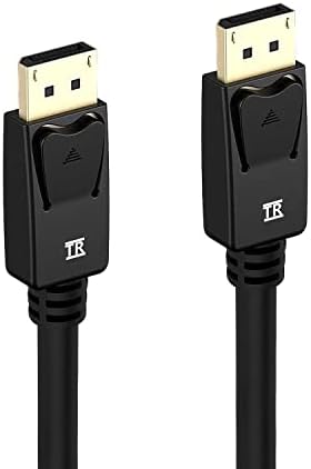 DisplayPort to DisplayPort Cable, TechRise 2M DP to DP Male to Male Cable Gold-Plated Cord,Supports 4K@60Hz 2K@144Hz Compatible For Lenovo, Dell, HP, ASUS and More