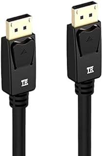 DisplayPort to DisplayPort Cable, TechRise 2M DP to DP Male to Male Cable Gold-Plated Cord,Supports 4K@60Hz 2K@144Hz Compatible For Lenovo, Dell, HP, ASUS and More
