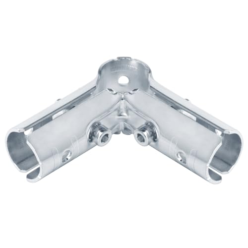 6x T-Rohrverschraubungen Aus Aluminium – Für Rohre Mit 3,8 Cm Außendurchmesser (ca. 32 Mm)