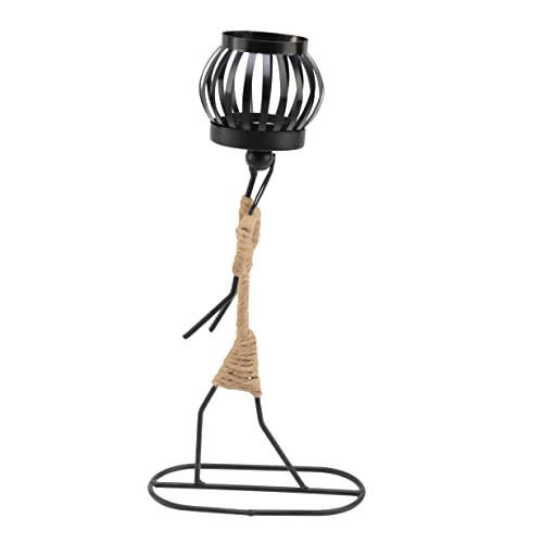 Comzplife African Women Candle Holder, Metal Retro Candle Holders, Iron Vintage Candlestick, Tealight Candle Stands Abstract Character Sculpture T #TOP30