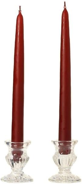 Burgundy Tapers 10" (12 Pack) VOT-059