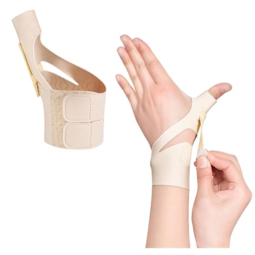 手首 親指 腱鞘 cm関節 サポーター 親指用サポーター てくひサポーター 手首 柔らかい 薄手 シリコーン加圧帯 フリー加圧 ガス透過性 怪我防止 家事 作業 スポッツ 男女共通 肌色 (B-左手)