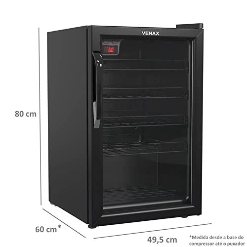 Adega Venax 24 Garrafas NGV 100 Preto 220V