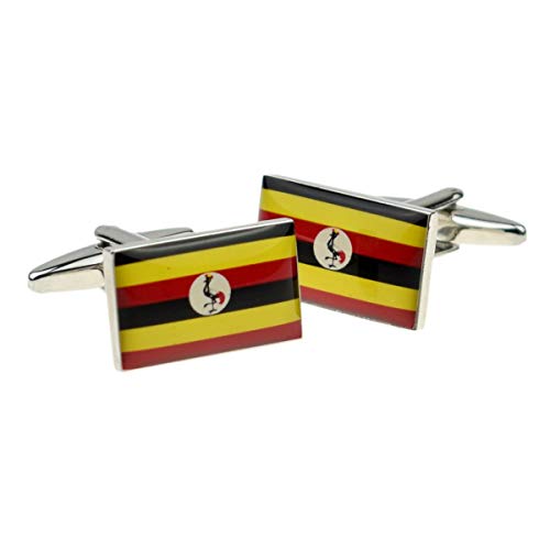 Mancuernillas Hombre Bandera Uganda Talla Única miniatura 1