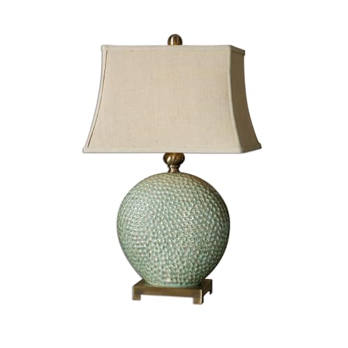 Lampe de bureau en céramique luxe et tissu pour une ambiance scandinave chic