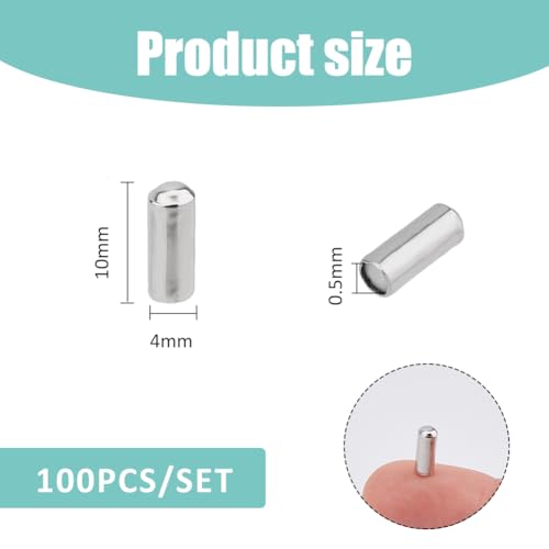 SUPERFINDINGS 100 Stück Broschennadeln Stopper Anstecknadel Endkappe Für Anstecknadel Mit Silikon An Der Innenseite Verschluss Nadelhalter Stopper Revers Schal Hut Sicherheitsnadeln Für Brosche