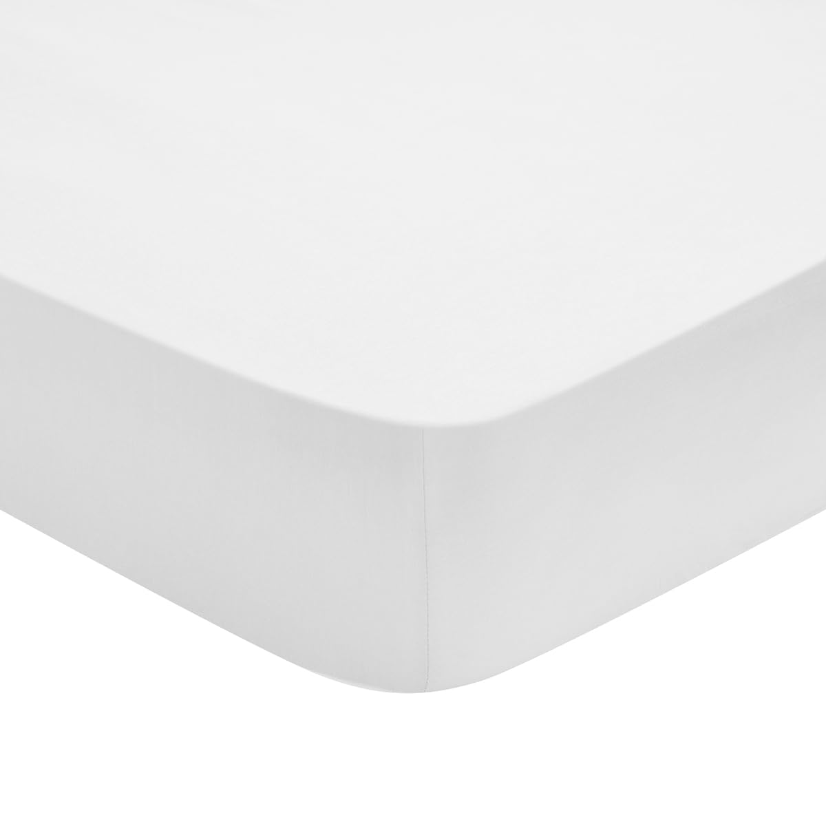 DODO - Drap Housse 160x200cm - Influence - Blanc - Bonnet 30 cm