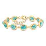 Ross-Simons Turquoise Bracelet in 18kt...