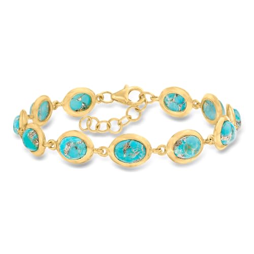 Ross-Simons Turquoise Bracelet in 18kt...