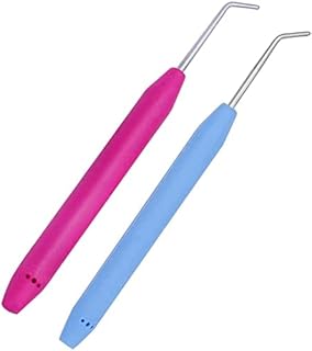 2pcs Knitting Loom Hook Crochet Hook for Knifty Loom Hook Tool with Handle Knitting Sewing Tools Durable and Fashion