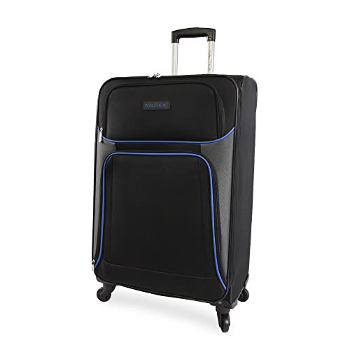 Nautica-Seascape-Collection-4pc-Softside-Luggage-Set-BlackBlue