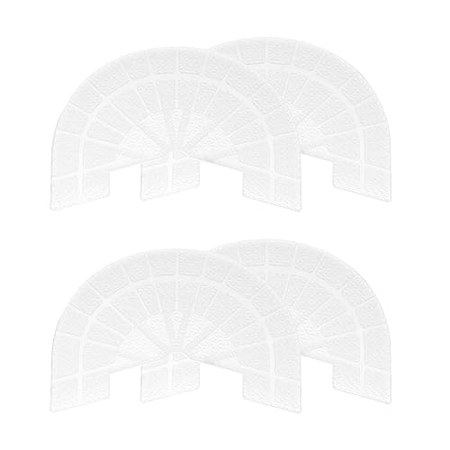 Image of HARFINGTON 2pair Shoe Sole Protector for Sneakers Size 8-8.5 Non Slip Pad Heel Plates Repair for Men and Women, Transparent