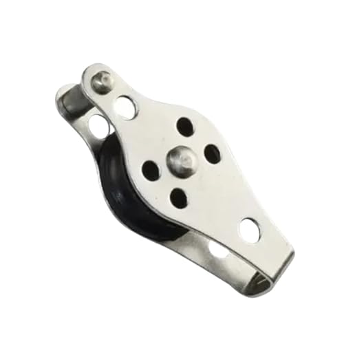 316 Seilzugblock aus Edelstahl mit Nylon-Scheibe, 25 mm Zurröse für 28 mm Seil, ideal für Marine- und Außenbereich (1 Stück)