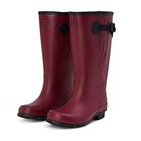 Jileon Extra Wide Calf Rain Boots - Ideal for Wide Feet, Ankles & Calves - Fit 16 to 23\u201D Calves - Durable & Waterproof