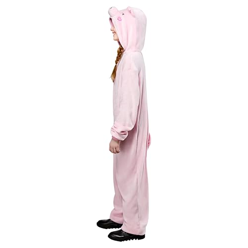 Disfraz infantil unisex Piggy jumpsuit S/M rosado miniatura 3