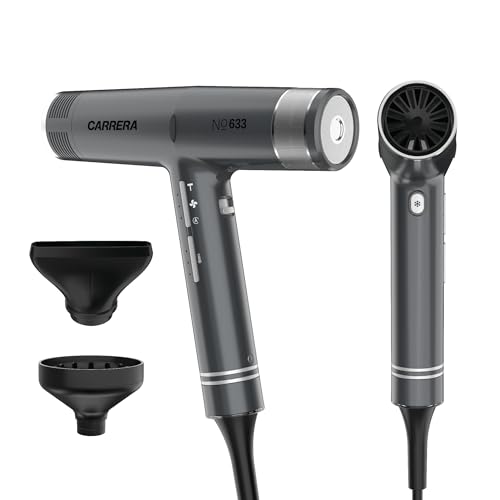 Image of CARRERA Hair Dryer No 633, 110,000 RPM BLDC Motor, 2000W, Magnetic Nozzle & Diffuser