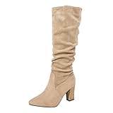 Vino da donna in pelle con polsino maglione corto pioggia calda per donna donna corto largo corto ampio polpaccio pioggia per donna stivali da donna taglia 12 stivaletti da donna donna uomo pelle occidentale per slogate isolate donne tacchi da lavoro alti con tacco alto per donna Stivaletti Belle Village alto per le donne stivali scuro Chunky tacco alto plateau stivali grossi tacchi grossi tacchi grossi tacchi grossi
