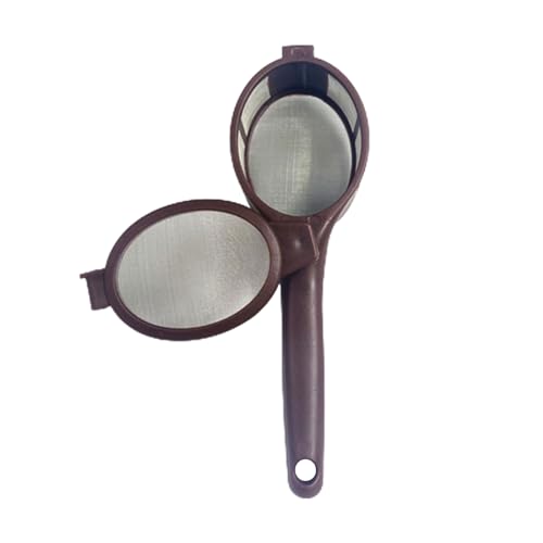 Recopilación de Coladores de té con asa disponible en línea. 43 MOMOJIA Cuchara de filtro de polvo con cápsula de café, colador de té, cuchara de malla fina con asa, cuchara, tés, café, polvo, azúcar, café, filtro de malla