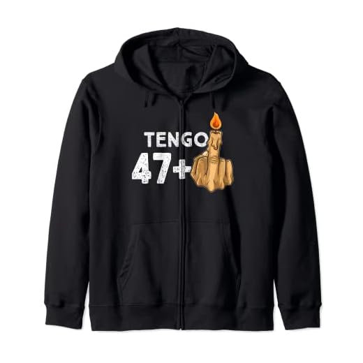 47+1 Dedo Medio Vela De Cumpleaños Para El 48º Cumpleaños Sudadera con Capucha