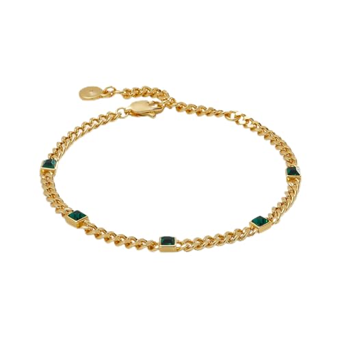 Image of Alex and Ani September Birthstone Sapphire Curb Chain Bracelet