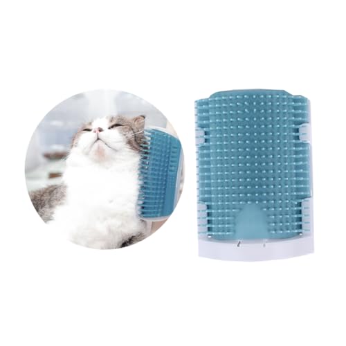 Cepillo de masaje para gatos autogrooming de esquina para evitar pelos en sofás