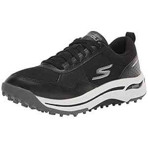 Skechers Line up, Zapatillas de Golf Hombre, Negro, 42.5 EU