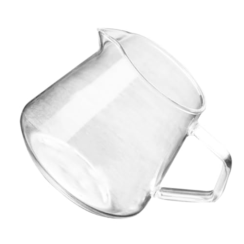 TOVINANNA Tetera Pequeña de Vidrio Tapa Ergonómica y Superficie Lisa, para Preparar Café y Leche en Entornos Domésticos