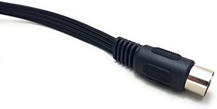 MainCore 1m Long 5 Pin MIDI DIN Male Plug to 4 RCA Phono Female Sockets Extension Adapter Audio Cable.