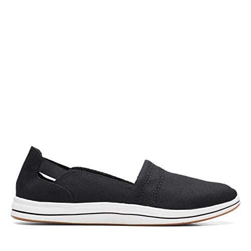 Clarks Clarks CloudSteppers Women's Breeze Step II Loafer, Black Textile, 10 Wide US