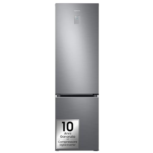Samsung EcoFlex AI RL38C776ASR/EF Frigorifero Combinato, WiFi, SpaceMax, Motore Digital Inverter Garantito 20 Anni, Total No Frost, Twin Cooling Plus, 387 L, LxAxP: 59,5 x 203 x 65,8 cm, Silver