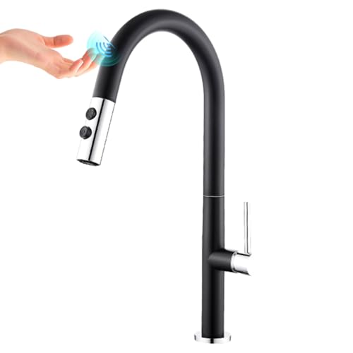 Mitigeur de cuisine blanc et or rose au design élégant pour aménagement haut de gamme