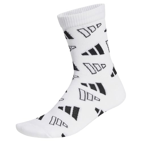 Bianco adidas Monogram Crew Socks EU 46-48