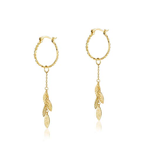 Boucles d'oreilles artisanales plaqué argent 925 et or 9K au design martelé unique