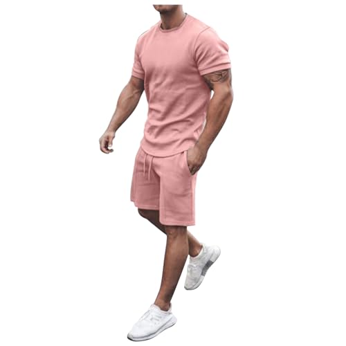 Survêtement homme short t-shirt ensemble de sport premium aux finitions soignées